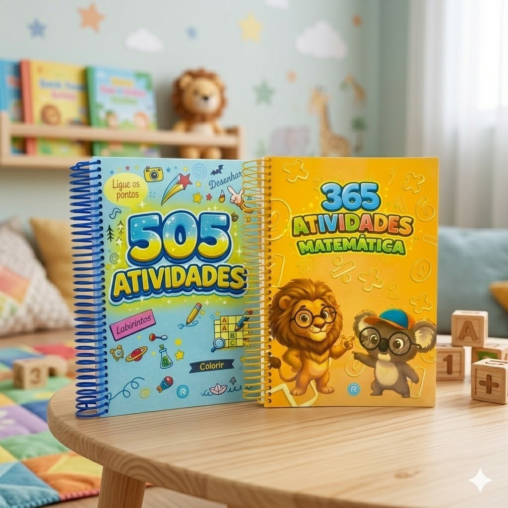 Kit 2 Livros  505 Atividades + 365 Atividades Matemática