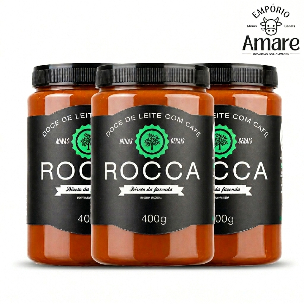 KIT 3 ROCCA DOCE DE LEITE COM CAFÉ 400g