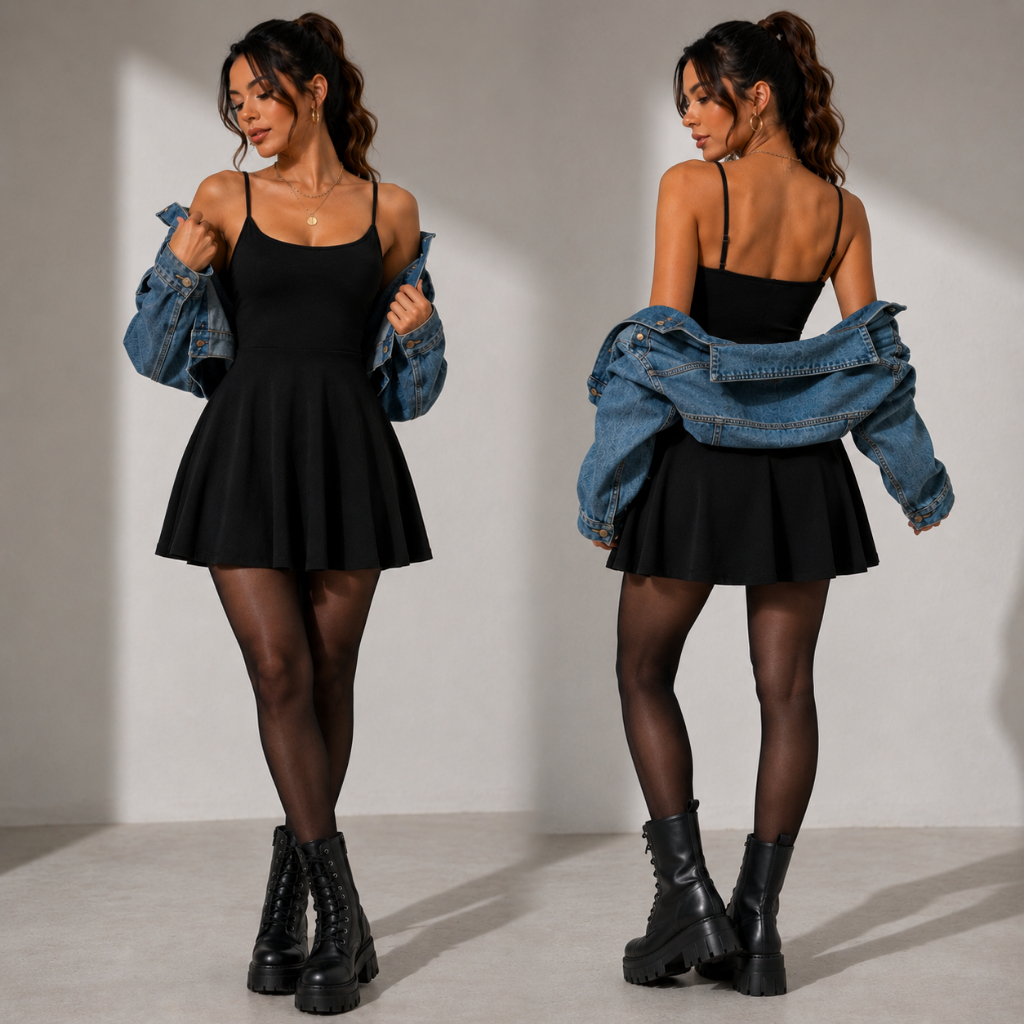 Vestido Curto Alcinha Alcinha Rodado Forrado no Busto Suplex Ref Vestido Diva