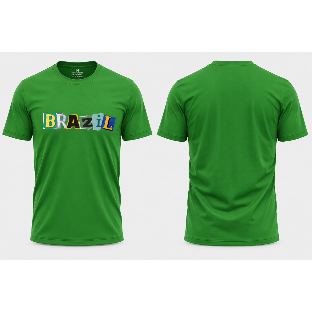 Camisa Vibes Brasil Copa do Mundo Torcedor Brasilidade Vem Hexa Copa Futebol Seleção Brasileira Brasil Camisa