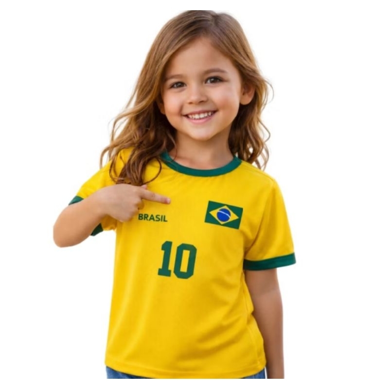 Camiseta Infantil Brasil e Do P ao GG adulto na Copa Lindaaa Promoção Envio Imediato