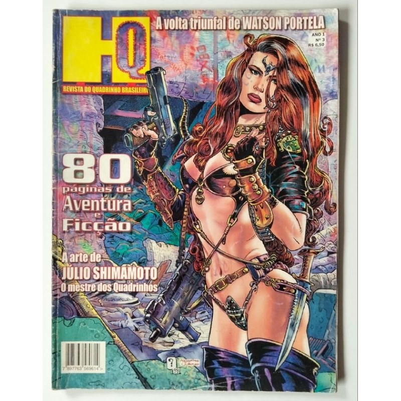 HQ Revista do Quadrinho Brasileiro /Escala - Ano 1 N°3 Aventura e Ficção - A Volta triunfal de WATSON Portela