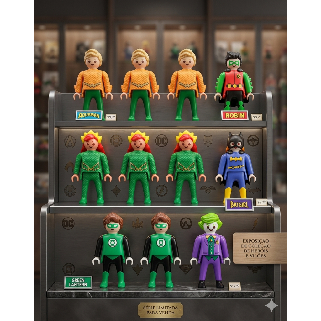 Playmobil - Kinder Ovo - Colecionável DC Comics - Mini Boneco Raro Coleção