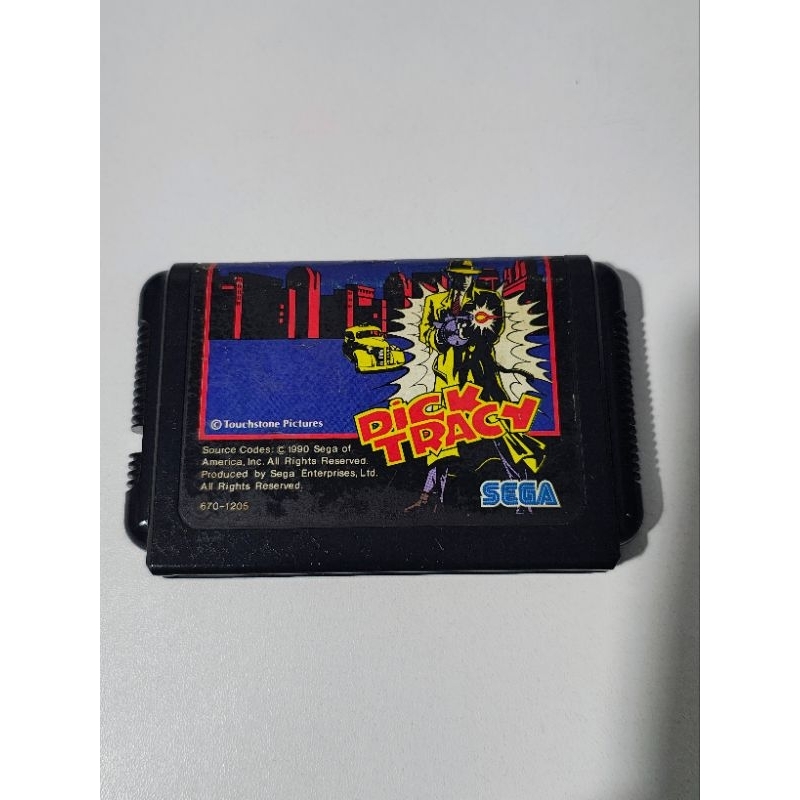 Cartucho original Japonês Mega Drive - Dick Tracy