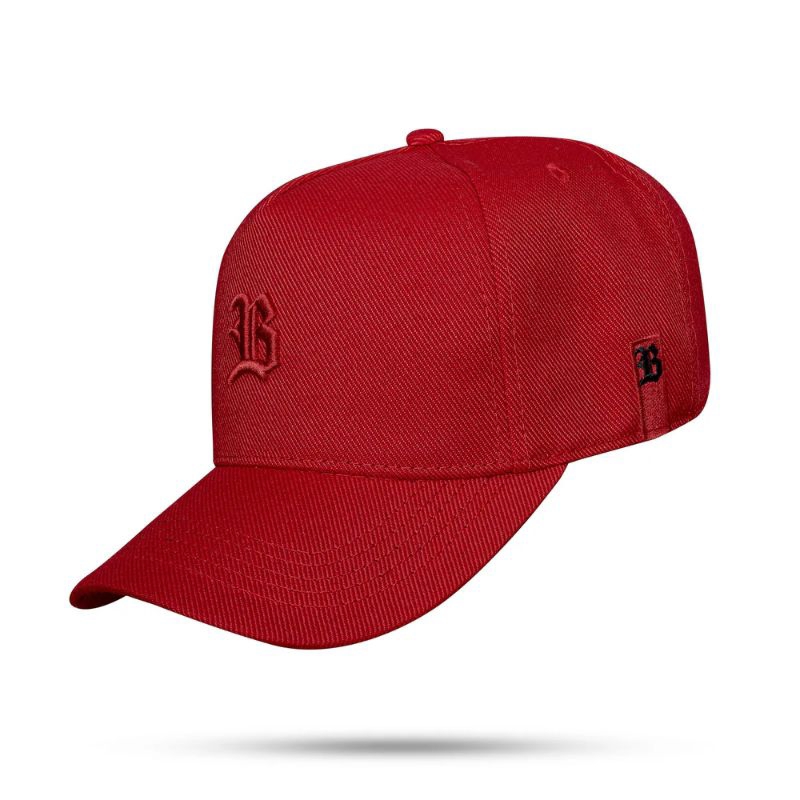 Boné Blck Snapback Basic Vermelho Aba Curva Original
