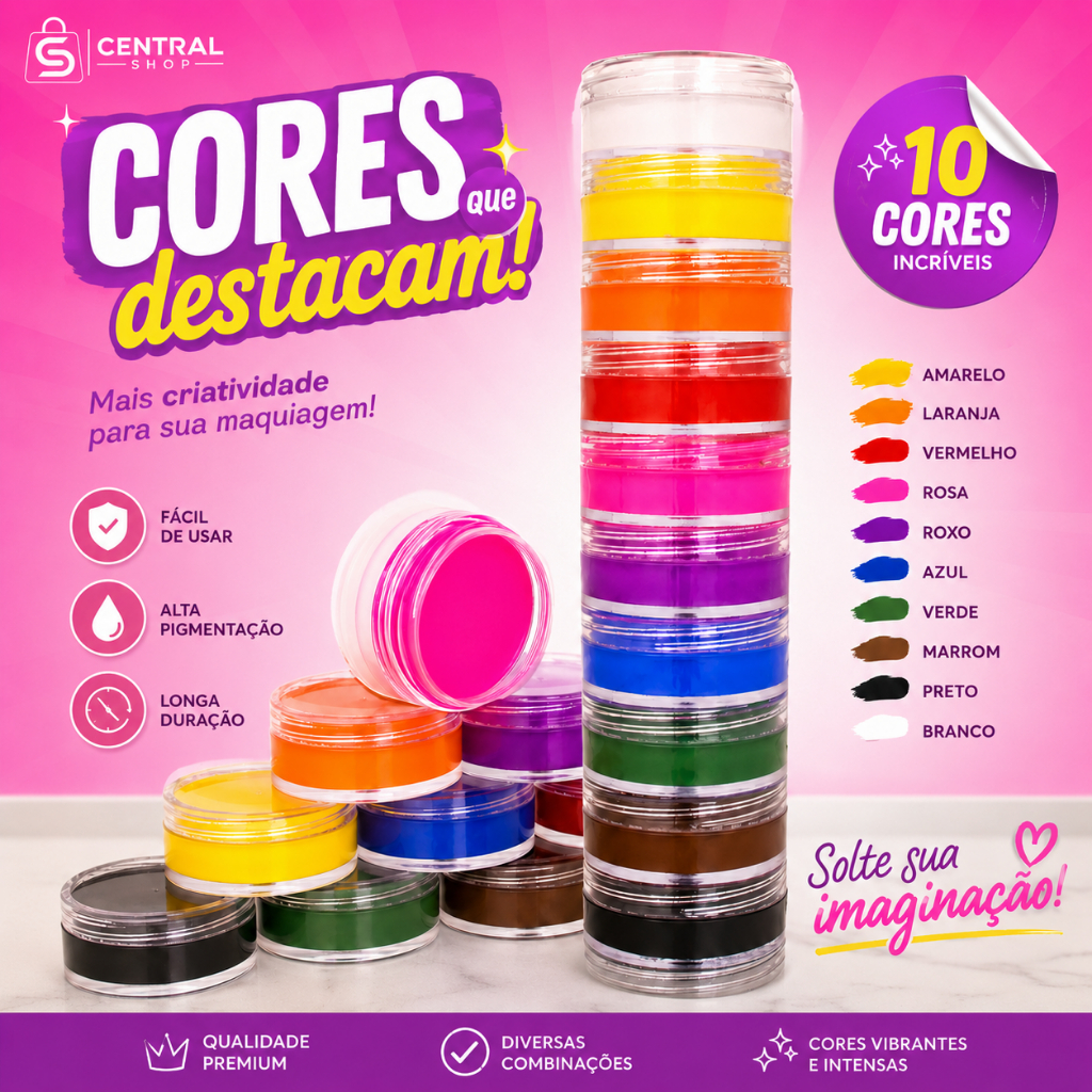 Tinta Cremosa 10 Cores Torre Colormake