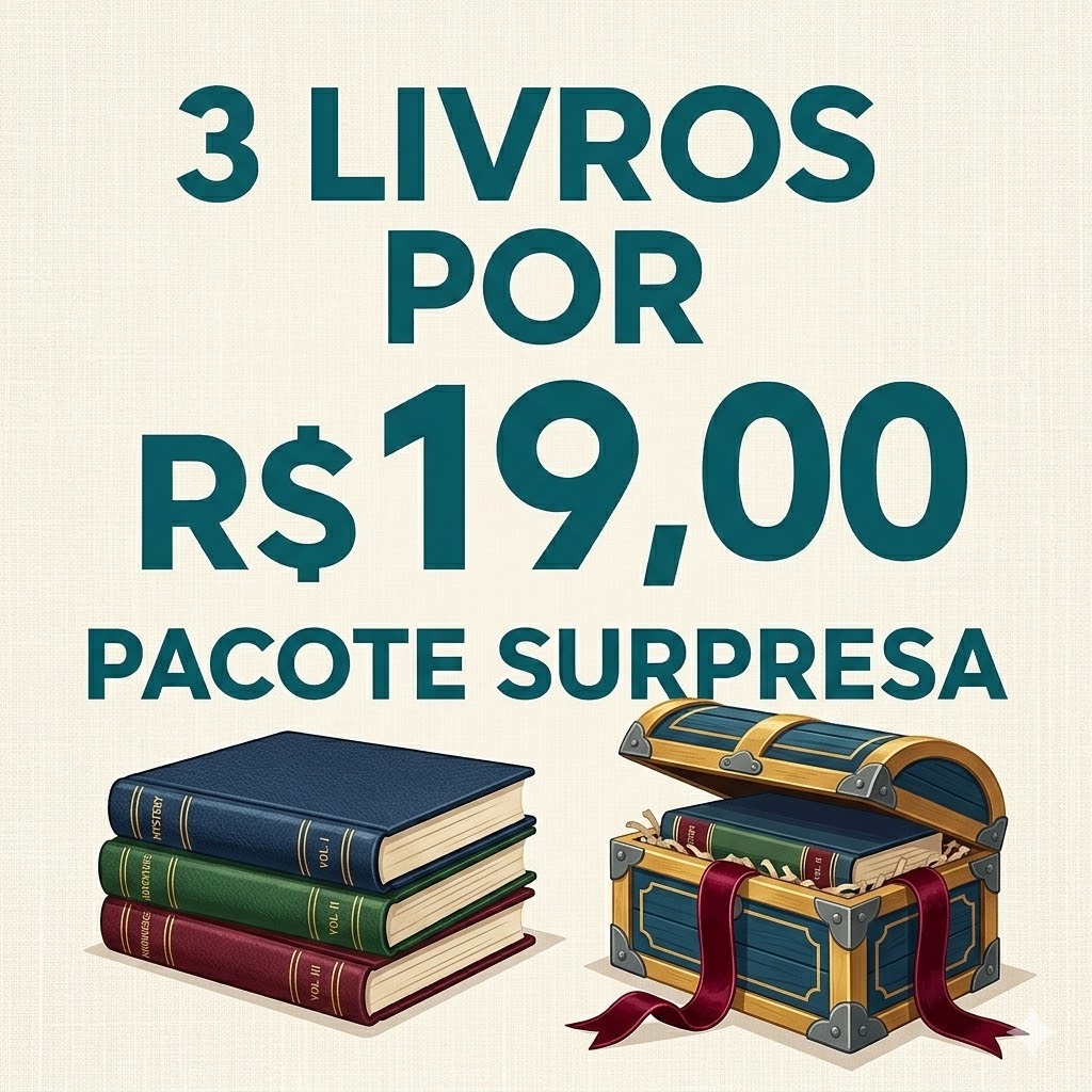 3 Livros Pacote Surpresa - Livros de saldo ATENÇÃO À DESCRIÇÃO DO PRODUTO!!
