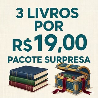 3 Livros Pacote Surpresa - Livros de saldo ATENÇÃO À DESCRIÇÃO DO PRODUTO!!
