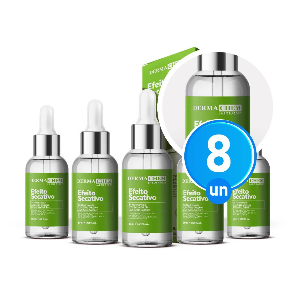 Kit 8 Sérum Efeito Secativo 30ml Dermachem