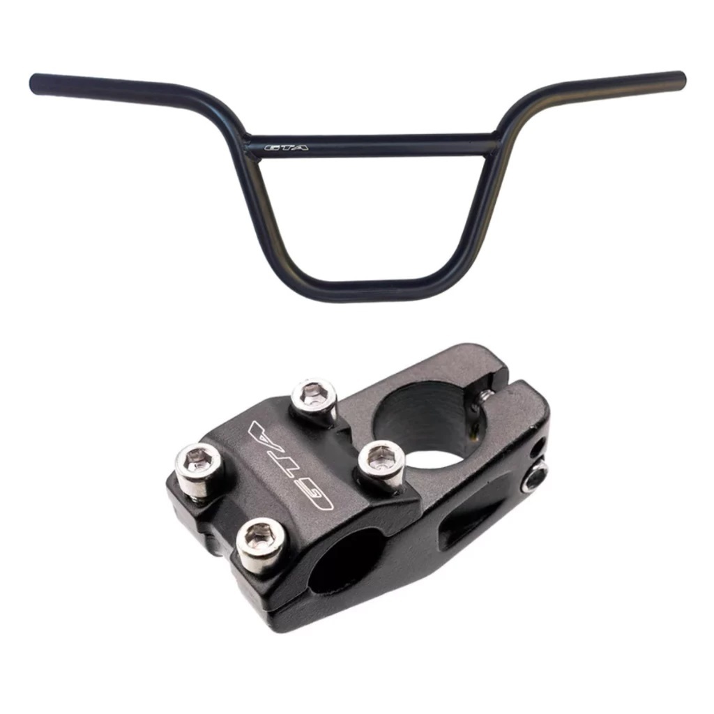 Guidão Alto Gta Bicicleta BMX Cross e Suporte Mesa Avanço Aluminio 45mm