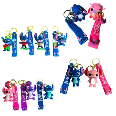 Pingente Chaveiro Angel Rosa Fofo Emborrachado 3D Premium Disney Grande