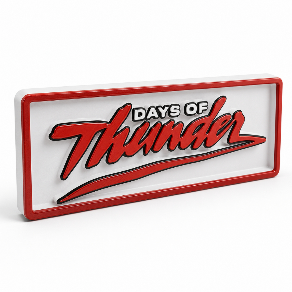 Decoração Days Of Thunder Tom Cruise NASCAR 3D