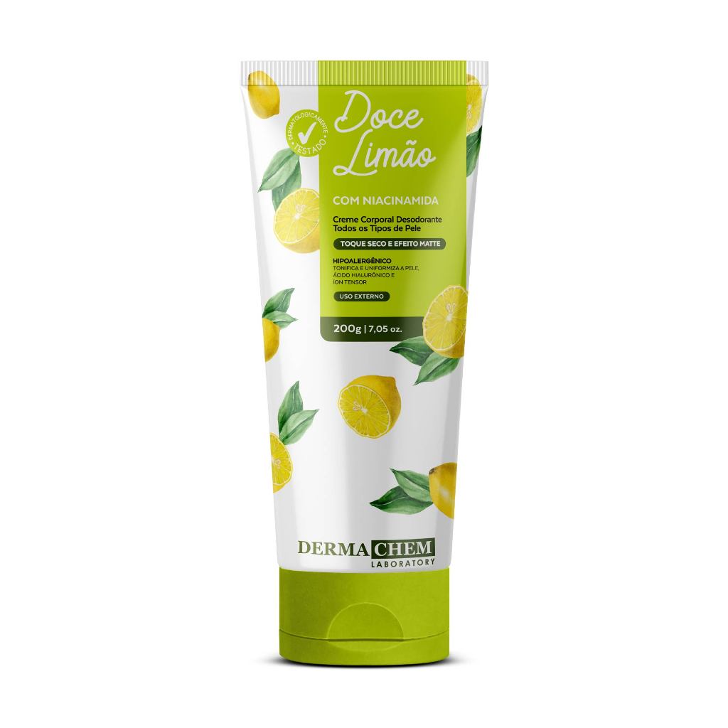 Creme Corporal Desodorante Doce Limão 200g Dermachem