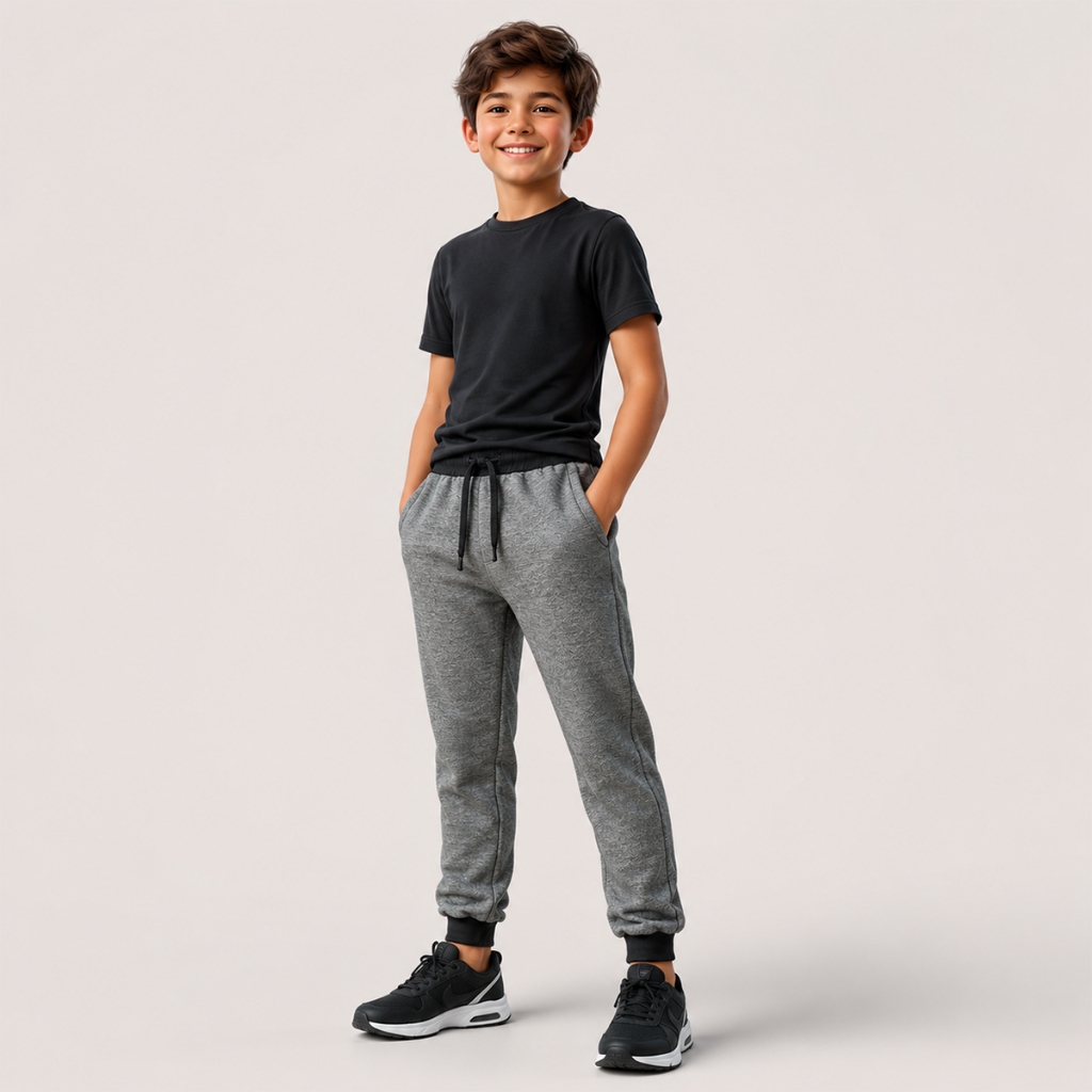 Calça de Moletom Infantil Juvenil Skinny Peluciada Felpuda Inverno Flanelada Tam. 6 a 14