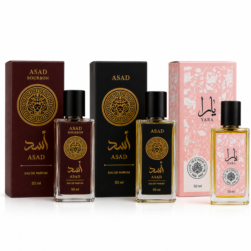 Kit 3 Perfumes Árabes 50ml Original – Luxo e Sofisticação Oriental Masculino e Feminino