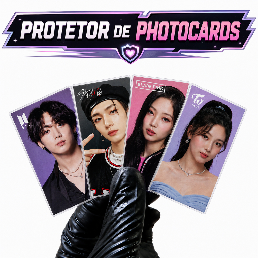 Protetor de Photocard Sleeve Photocard Cards K-Pop 56x87mm Hard Premium BTS Blackpink Fotocard Twice