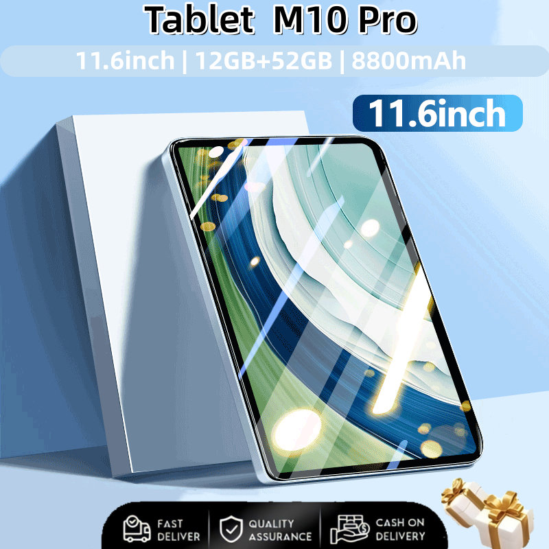 【Teclado, mouse e alto-falantes grátis】 Tablet M10 Pro 11,6 polegadas HD 12 GB + 512 GB 8800 mAh, dois chips, processado