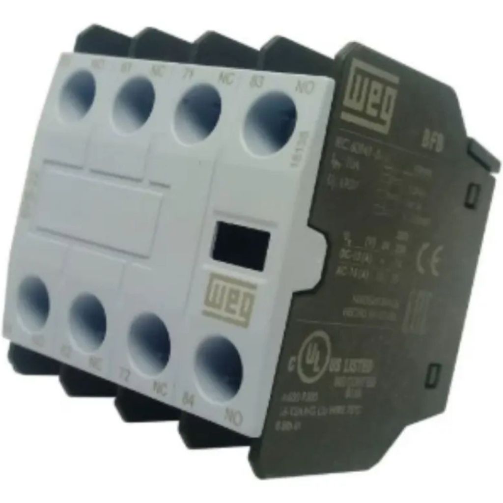 Bloco de Contato Auxiliar Frontal Weg BFB-22 Para Contator CWB 2NA+2NF