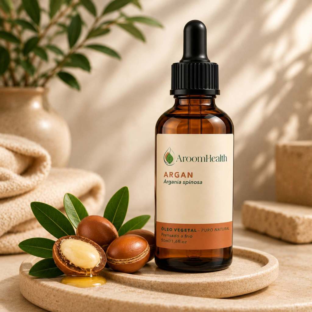 Óleo vegetal puro natural de Argan marroquino 50 ml cabelo e pele