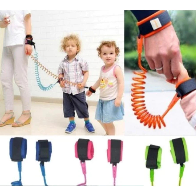 Pulseira Guia Infantil de Segurança Anti Perda Criança Child Anti Lost Ajustável com Trava