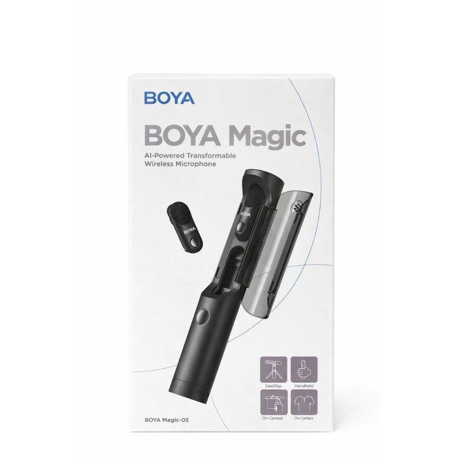 Microfone De Lapela Boya Magic 05 Wireless Compatível com dispositivos com portas USB C (Android)