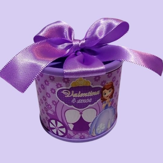 Kit Tubolatas personalizadas 5x6 Lembrancinha maternidade/chá de bebê/aniversário/Princesa Sofia