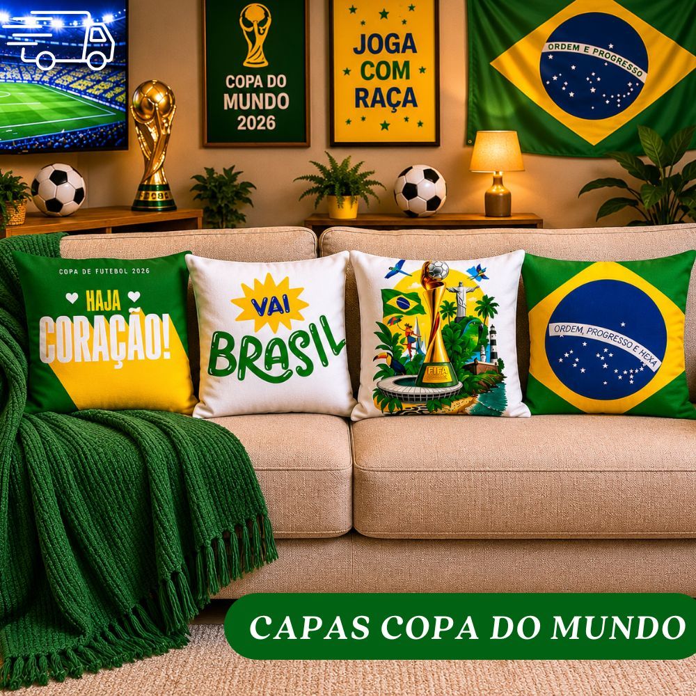 Kit 04 Almofadas Decorativa Estampa Digital Com e Sem Enchimento