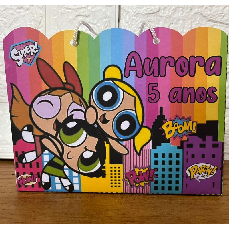 Sacolinha Meninas Superpoderosas Personalizado Sacolinha Lembrancinha Aniversário Meninas Superpoderosas  PEGUE E MONTE