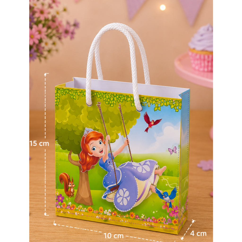 Sacolinha personalizada URSINHA  PRINCESA SOFIA PEGUE E MONTE | Personalizados lembrancinhas mimos