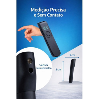 🔥 Termômetro Infravermelho Digital Sem Contato – Sem Mercúrio - Medição Rápida e Precisa