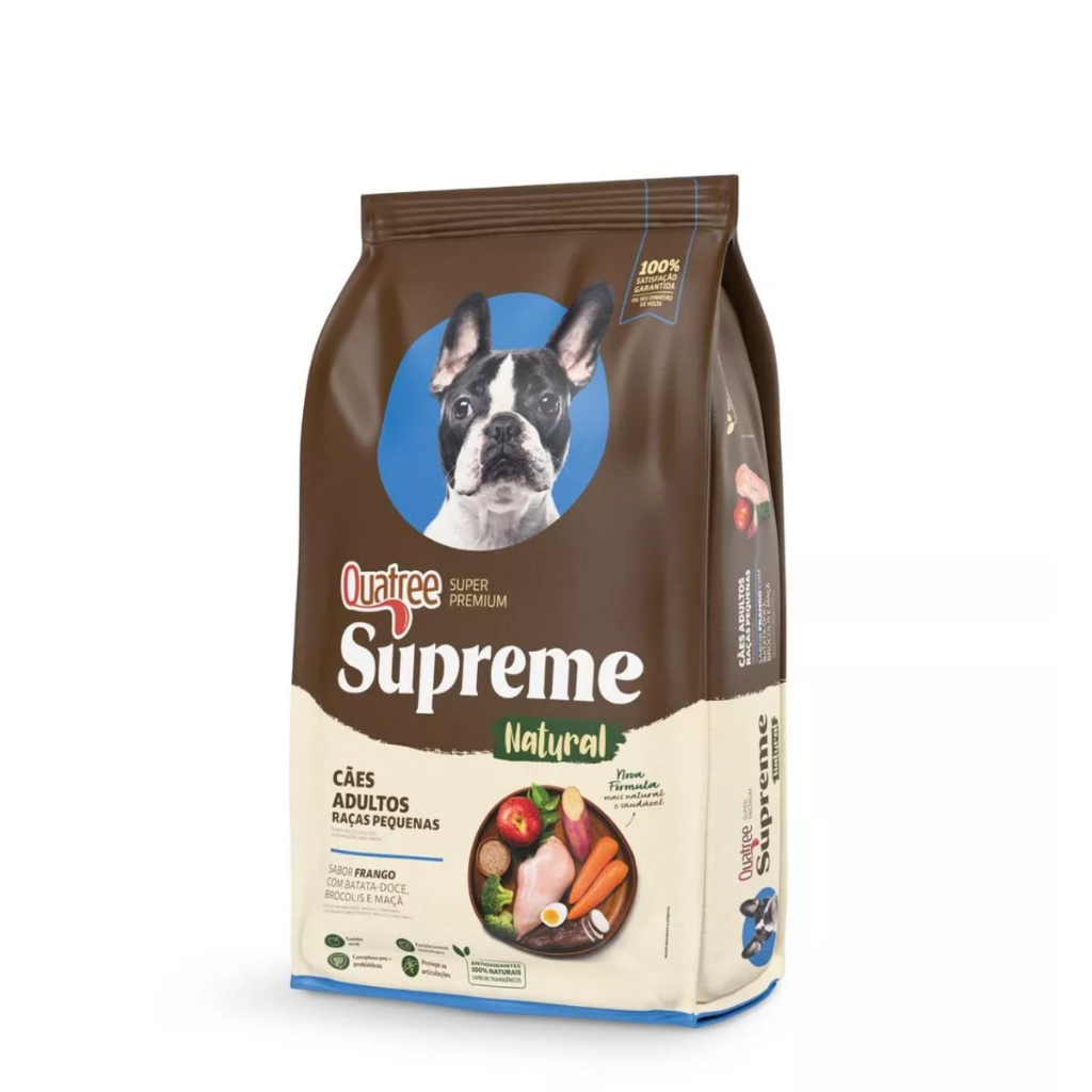 Ração Quatree Super Premium Supreme Cães Adultos Raças Pequenas 1kg Frango