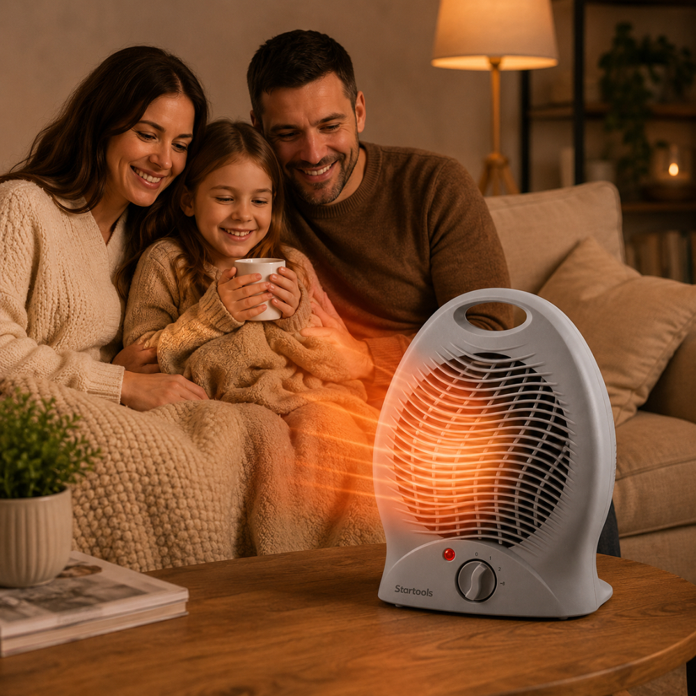 Aquecedor Elétrico Portátil 127V ou 220V 2 Temperaturas Ambiente Quarto Sala Inverno