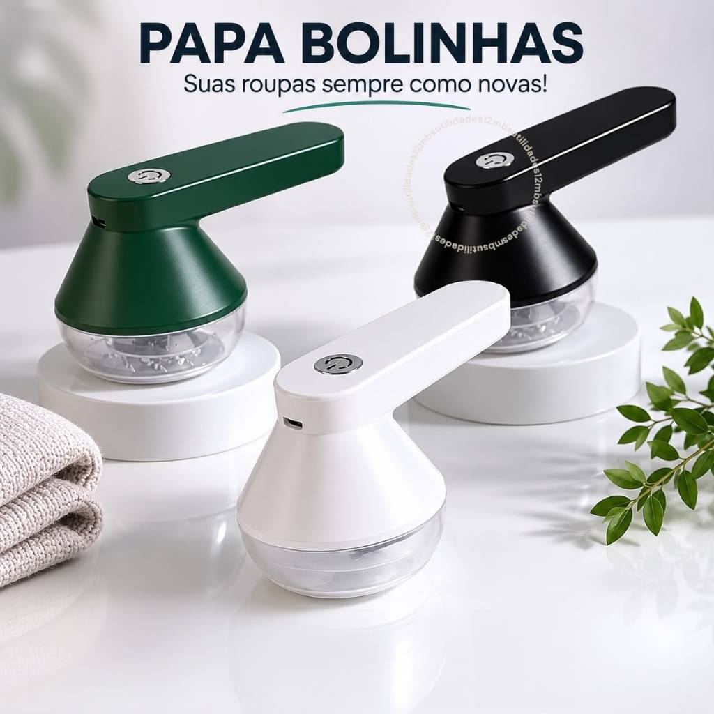 Kit 2 Removedor de Bolinhas Pelos  Roupas Sem Fio Recarregável USB Tecido Rapido Diario Leve Inverno