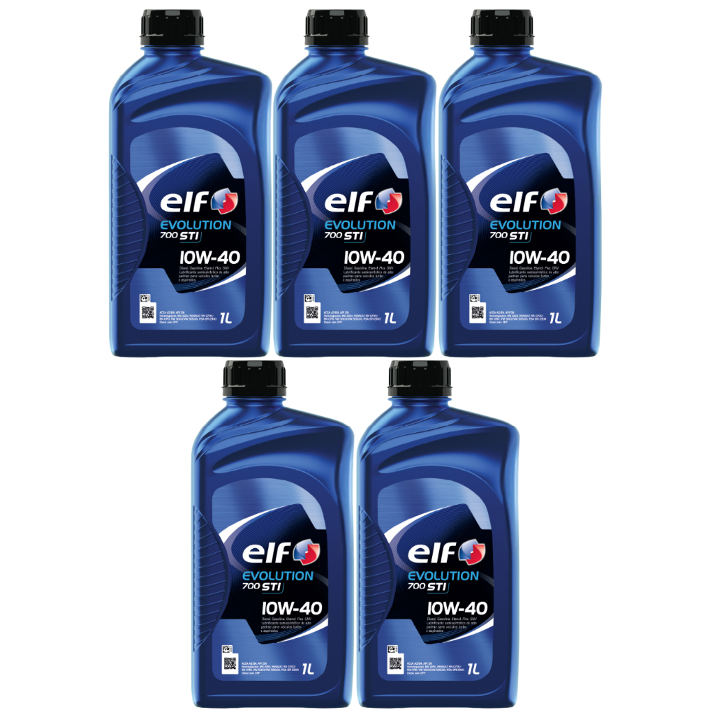 Kit 5L Óleo Motor 700 STI 10W40 ELF Semissintético