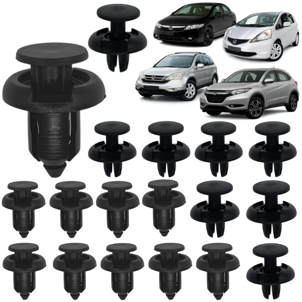 20 Presilha Grampos do Parabarro Parachoque para honda Civic City Crv Fit HRV WRV Accord 1998 a 2019