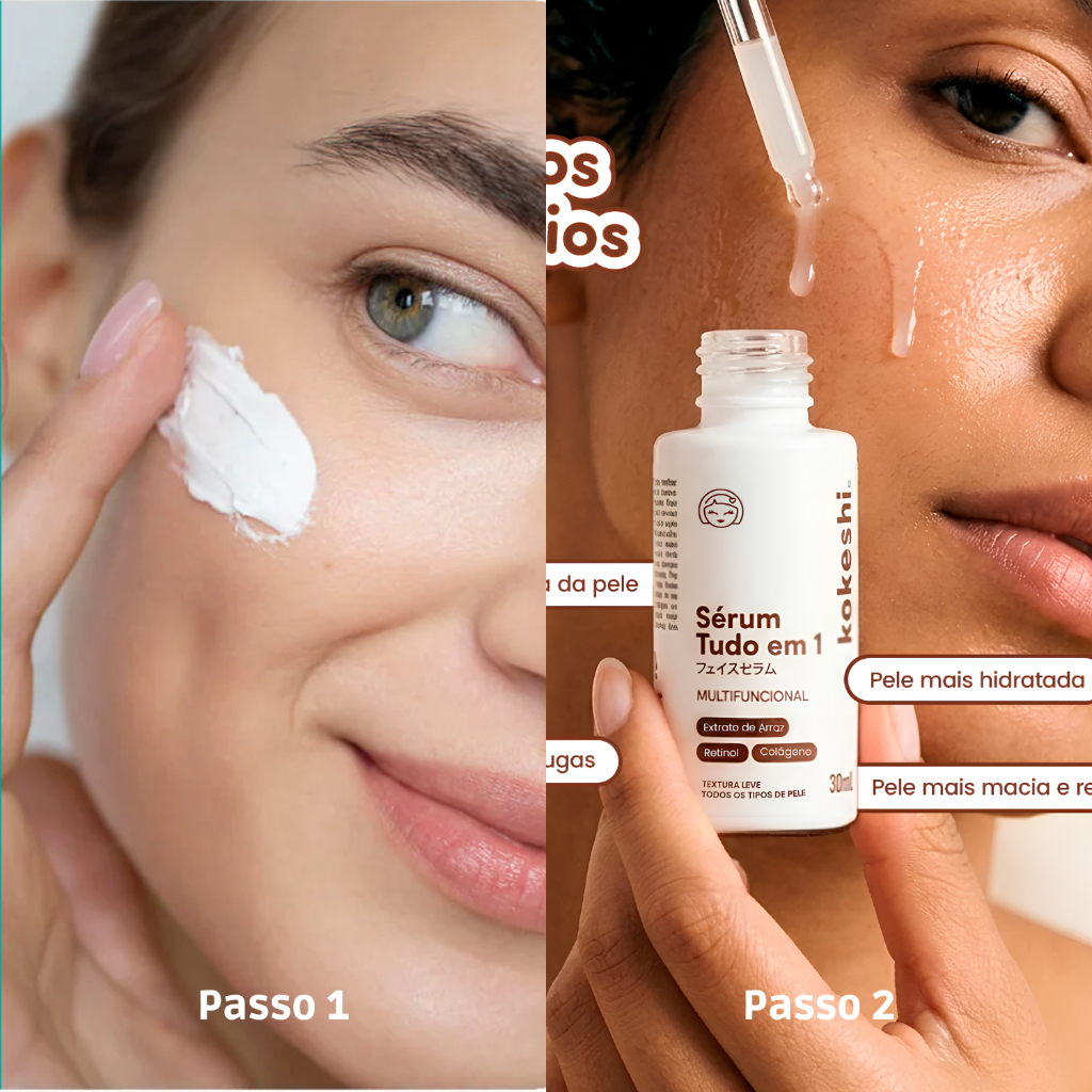 Kit Kokeshi Creme Facial Pele de Porcelana Sérum tudo em 1 · foto 2