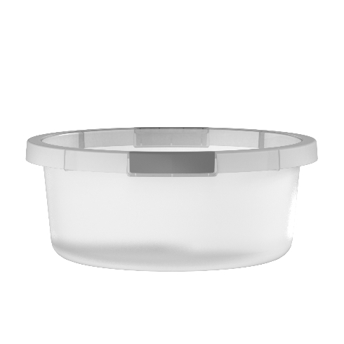 Bacia Multiuso Flow 5L OU Cor Natural Organizar Roupas Limpeza Lavanderia Premium Casa Cozinha