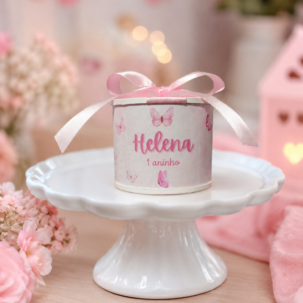 Kit tubolatas personalizadas Borboletas lembrancinha maternidade | aniversário |  batizado 5x6 - Vários temas