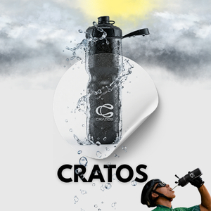 Garrafa Squeeze Caramanhola Térmica Válvula Automática e Removível Cratos 710ml Bike e Academia