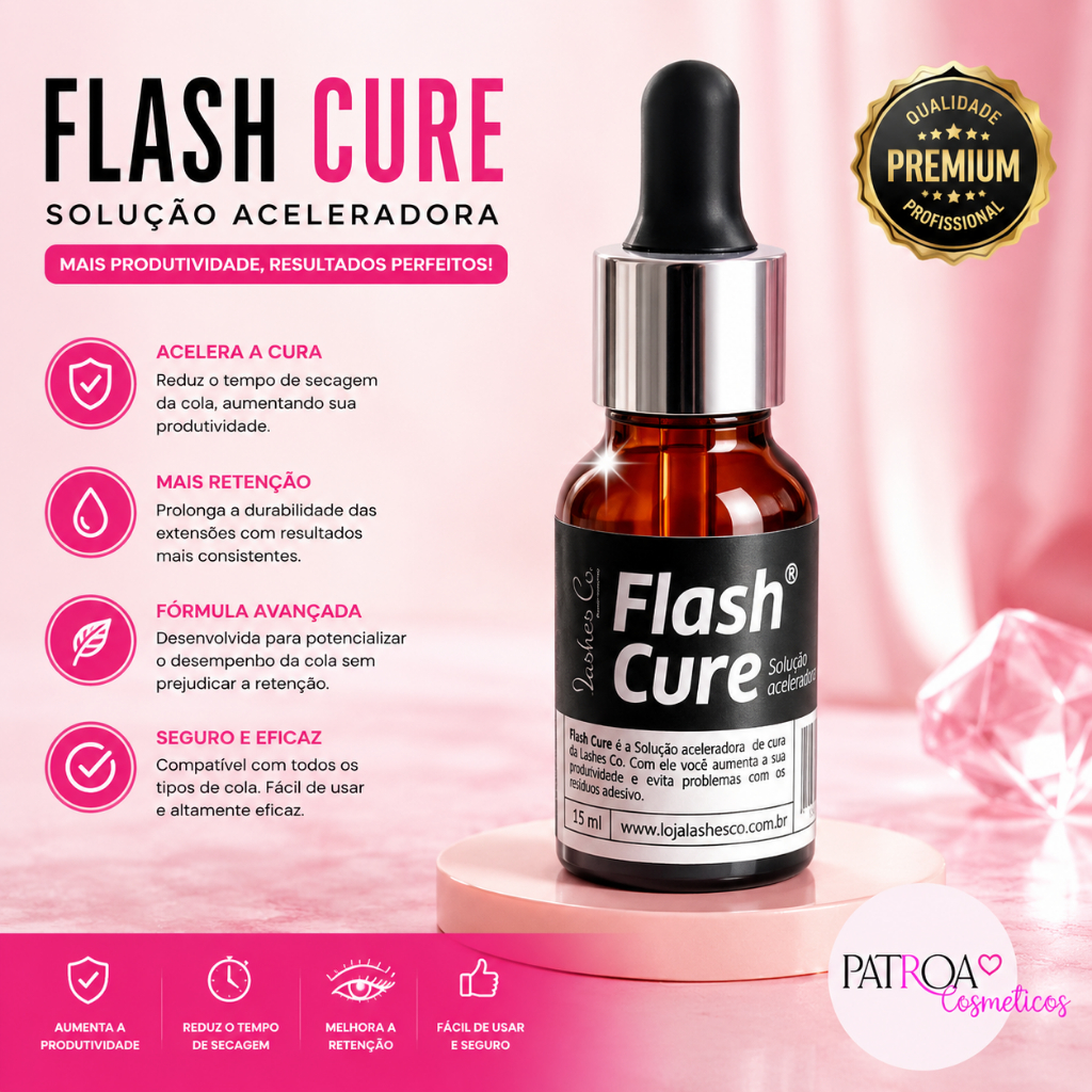 Flash Cure Acelerador De Secagem Para Extensão De Cílios