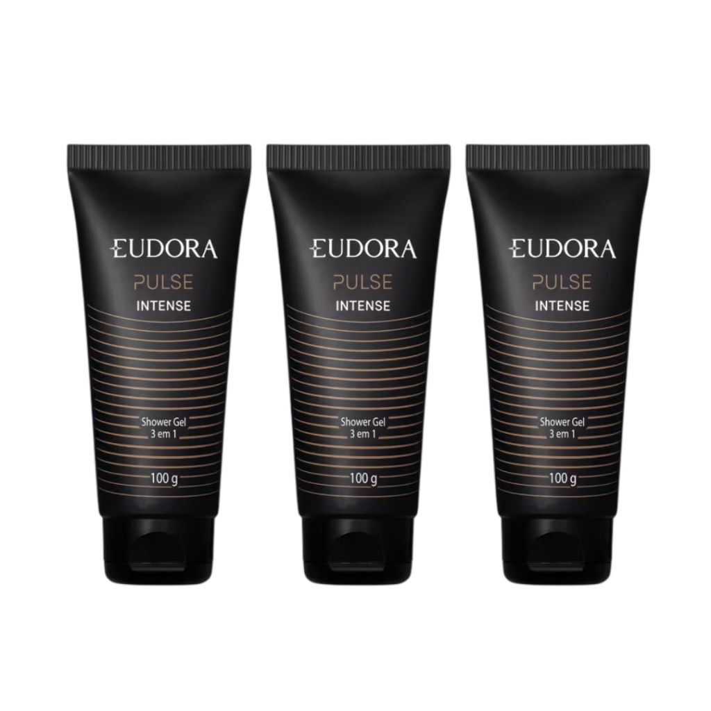 Shower Gel 3 em 1 Pulse Intense Eudora 100g