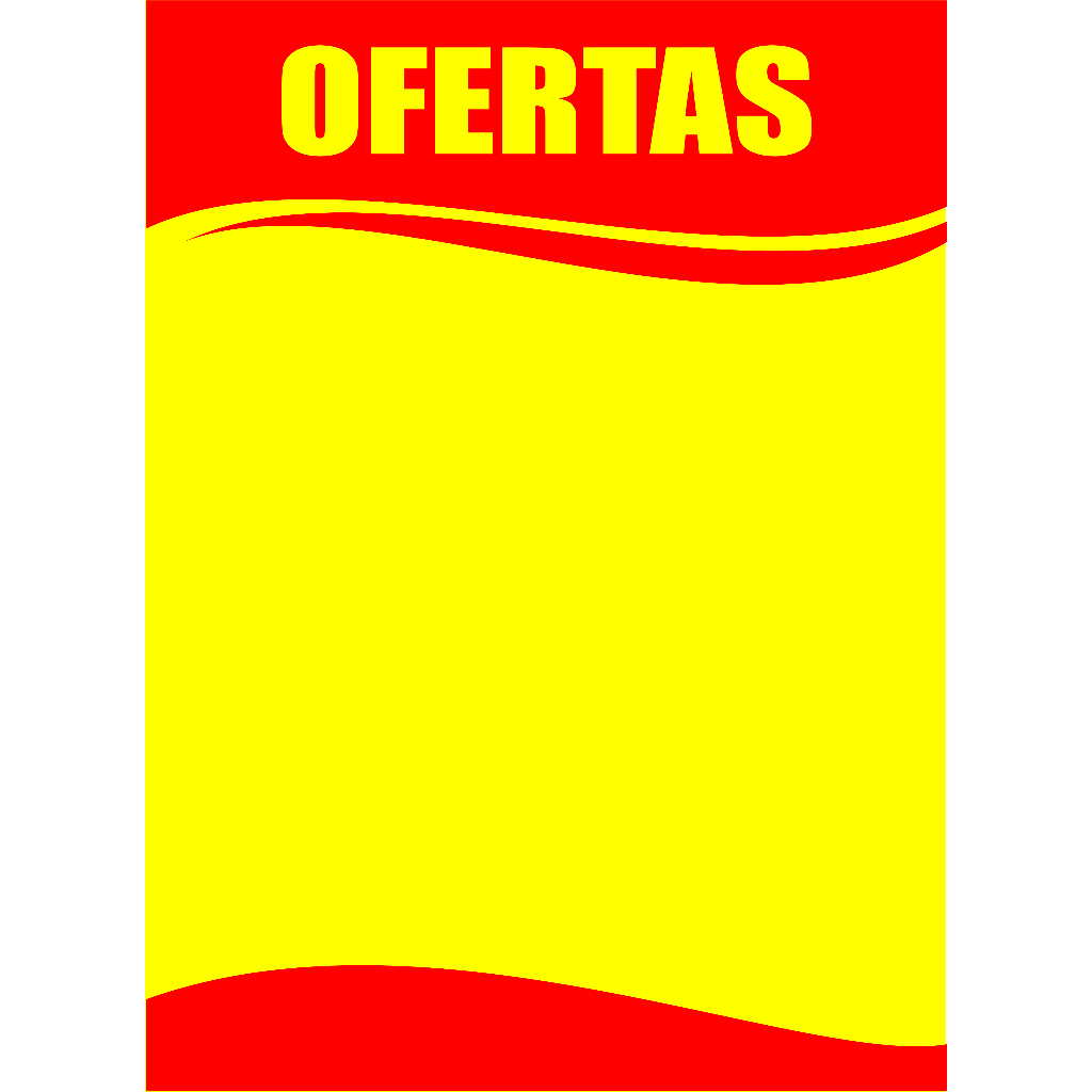 Cartaz Oferta Promoção Preço 31x44cm | 50 Unidades