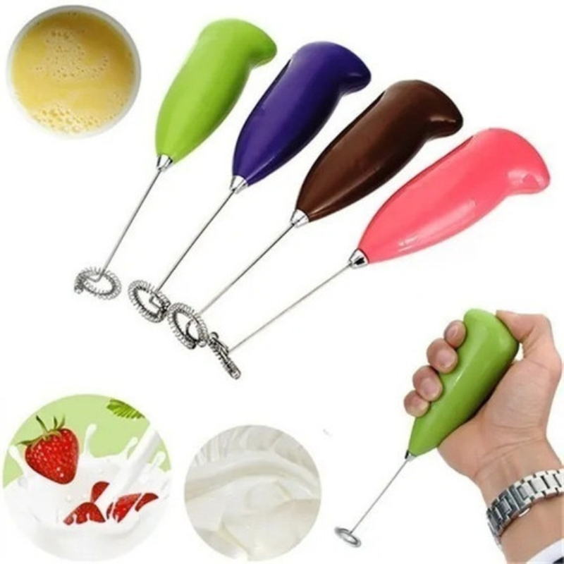 Mini Mixer Misturador Batedor Elétrico Bebida Leite Capuccino Clara de Ovos Café Creme