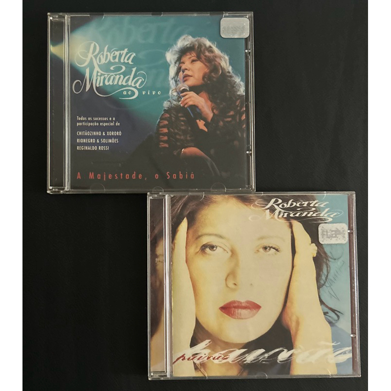 Kit 2 CDs Roberta Miranda Paixão + A Majestade O Sabiá Ao Vivo Sertanejo Nacional
