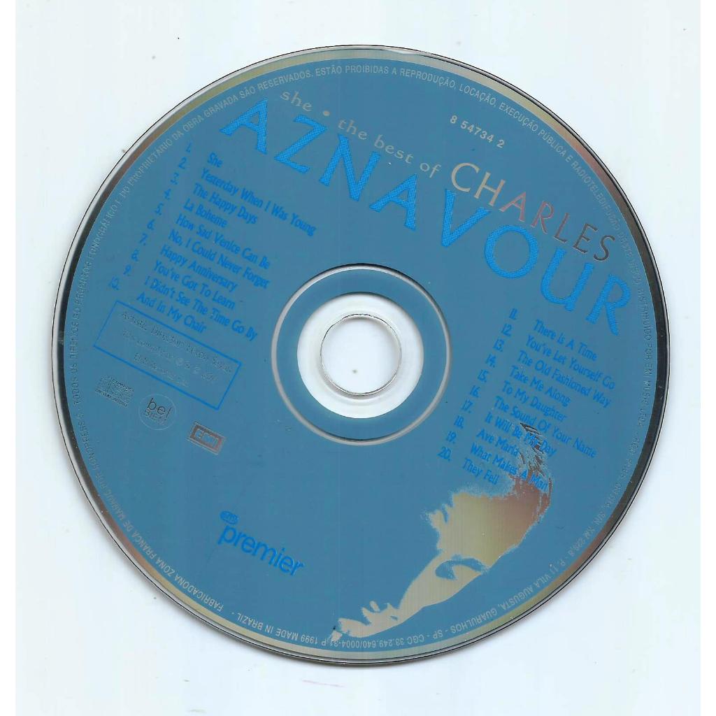1577 Mcd- Cd 1996 Música- Charles Aznavour- She The Best Of- Premier