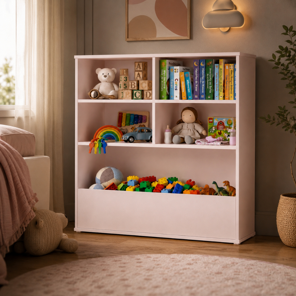 Bau para Brinquedos Organizador Infantil Quarto Criança Diversao