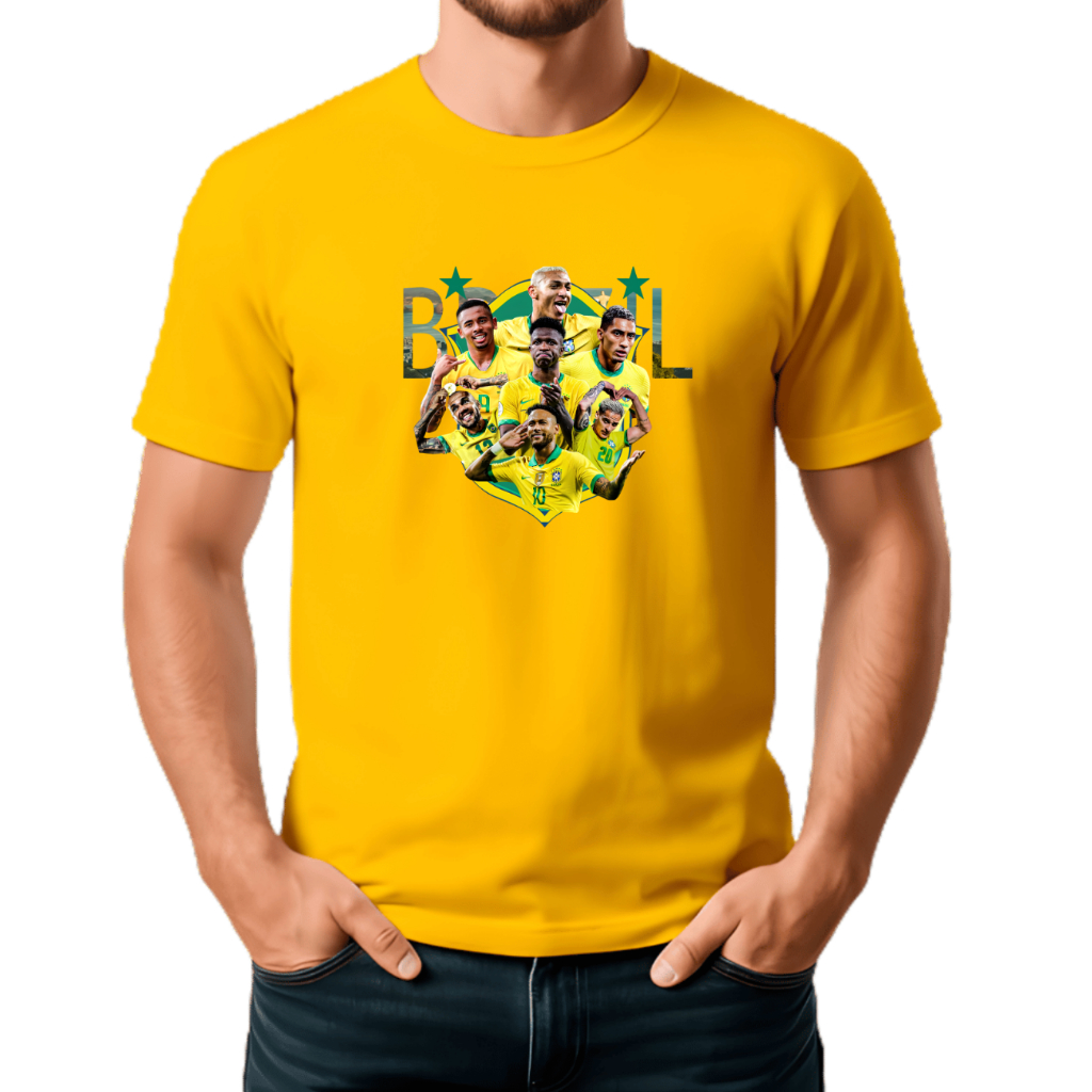 Camisa da Seleção Brasileira Jogador 2026 Camiseta Unissex