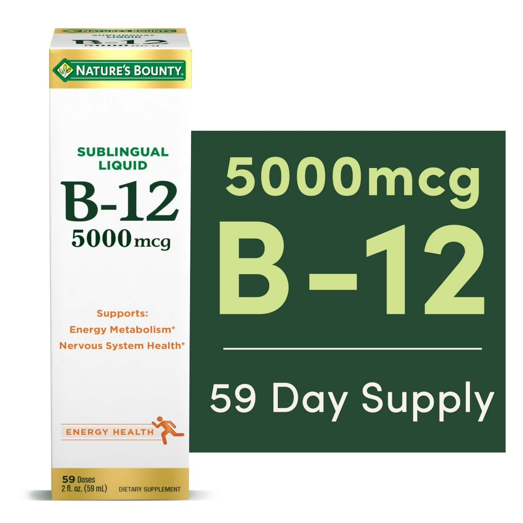 B12 5000MCG LIQUIDO SUBLINGUAL NATURE'S BOUNTY 59ML