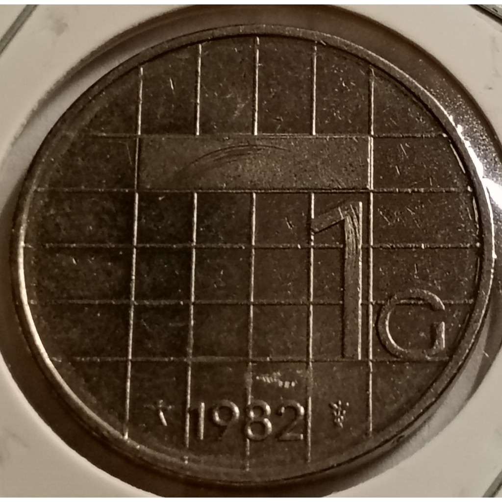 moeda 1 gulden 1982 holanda mbc
