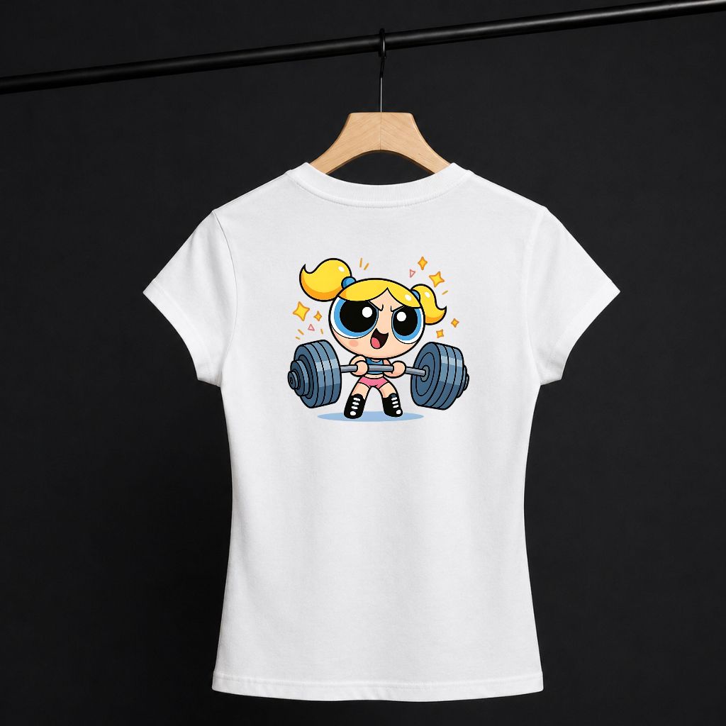 Camiseta Básica Feminina Estampada Lindinha Desenho As Meninas Superpoderosas 100% Algodão Casual Premium